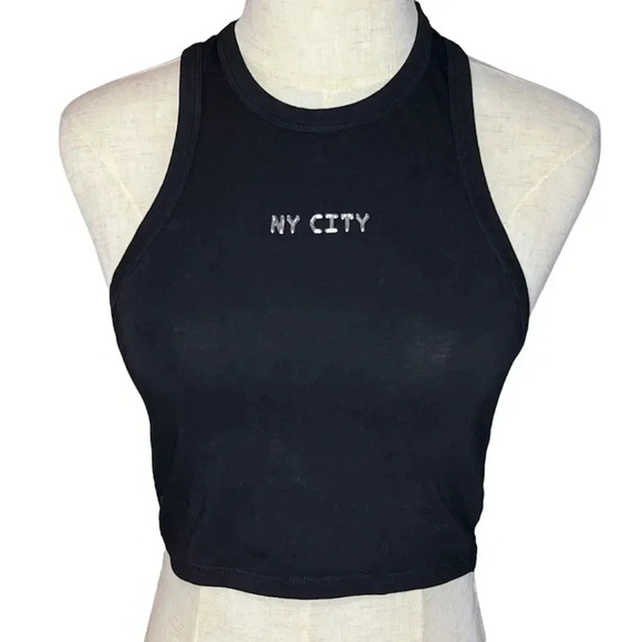 Sleeveless NY City Graphic Top S - Picture 3 of 7